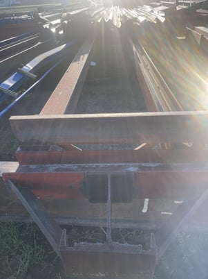 2 Ton, Harrington, Gantry Bridge Crane Free Standing, 40' 6" I-Beam, With (1) 2 Ton Harrington Hoists - Image 1