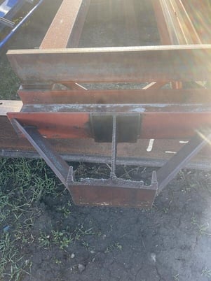 2 Ton, Harrington, Gantry Bridge Crane Free Standing, 40' 6" I-Beam, With (1) 2 Ton Harrington Hoists - Image 2