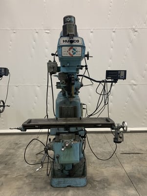 Hurco #SM-1, vertical knee mill, 12" x48" table, 3 HP, Fagor 3-Axis digital read out, power draw bar, #15655 - Image 1