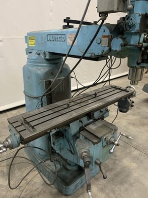 Hurco #SM-1, vertical knee mill, 12" x48" table, 3 HP, Fagor 3-Axis digital read out, power draw bar, #15655 - Image 6