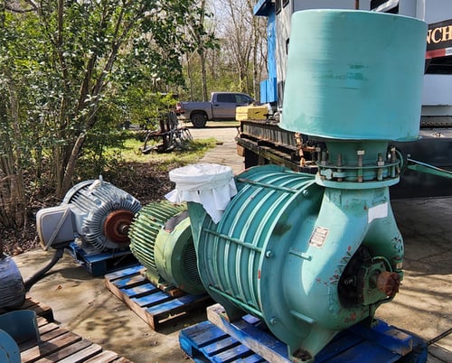 3500 scfm @ 12 psi, Hoffman Gardner Denver #741, centrifugal blower, 6 stage - Image 1