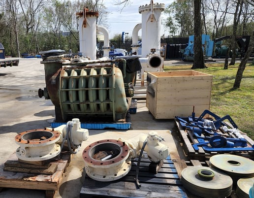 9000 scfm @ 15 psi, Hoffman Gardner Denver #761, centrifugal blower, 6 stage - Image 3