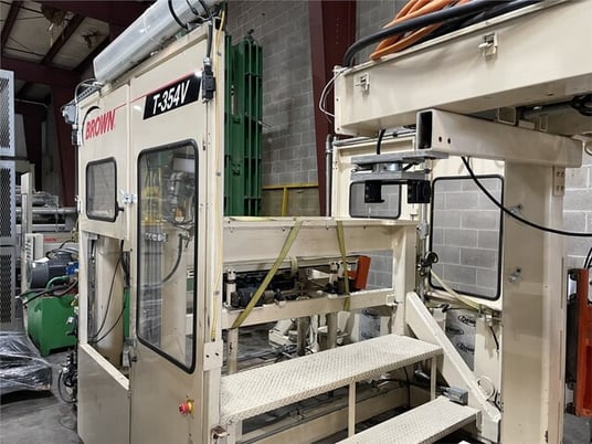 30 Ton, Brown #T-354V, vertical trim press, 54" sheet, 20" x 61" platen, 100 SPM, TCS Control, 2011, #18796A - Image 10