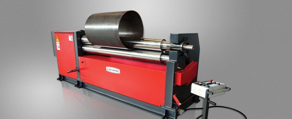 10' x 11 gauge Akyapak #ASM-S-170-30/3, 6.7" top roll diameter, 15.7' length, 5 HP - Image 1