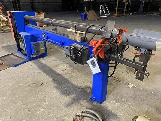 Appleton #D21SH1010, semi-automatic core cutter, 5" dia mandrel, 120" width - Image 1