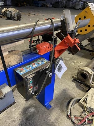 Appleton #D21SH1010, semi-automatic core cutter, 5" dia mandrel, 120" width - Image 3