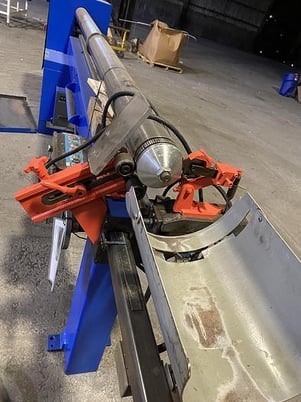 Appleton #D21SH1010, semi-automatic core cutter, 5" dia mandrel, 120" width - Image 4