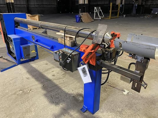 Appleton #D21SH1010, semi-automatic core cutter, 5" dia mandrel, 120" width - Image 5