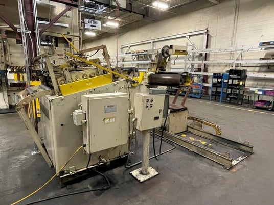 10000 Lb. Rowe #10040-DSJ / C3-40, conventional coil feed line, 40" width x .110" stock, 60" outside - Image 2