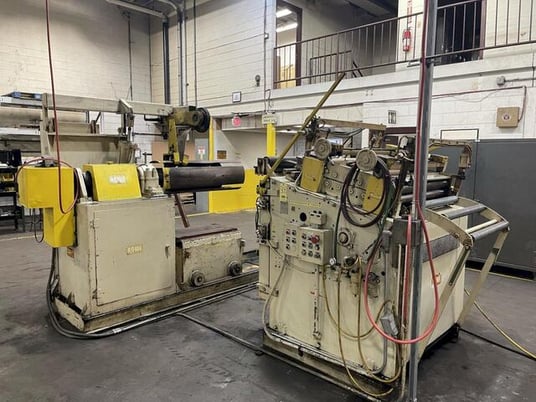 10000 Lb. Rowe #10040-DSJ / C3-40, conventional coil feed line, 40" width x .110" stock, 60" outside - Image 3