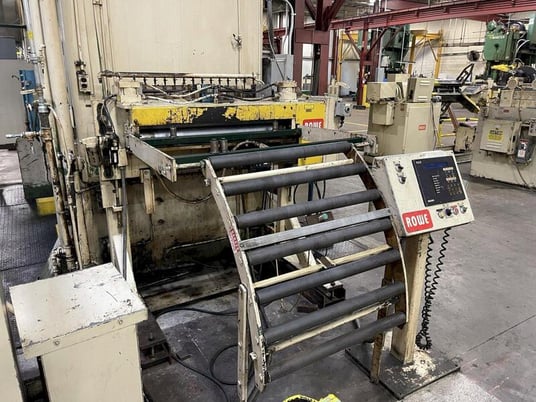 10000 Lb. Rowe #10040-DSJ / C3-40, conventional coil feed line, 40" width x .110" stock, 60" outside - Image 6