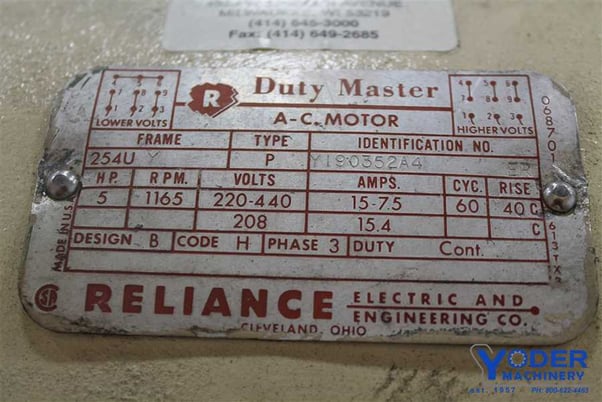 30" x 36" West Bend #AS & Bead, automatic spin & bead forming lathe, automatic cycle hydraulic, #61519 - Image 9