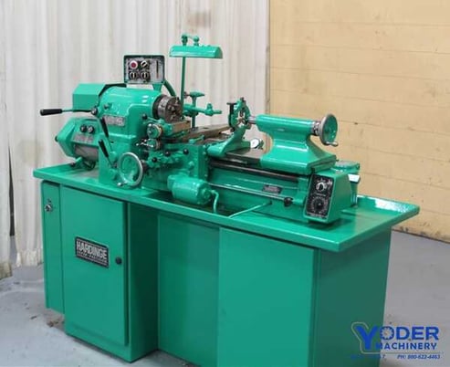 11" x 20" Hardinge #HLV-EM, engine lathe, 6" swing over cross slide, 6" chuck, 3 point Steady Rest, #59679 - Image 1