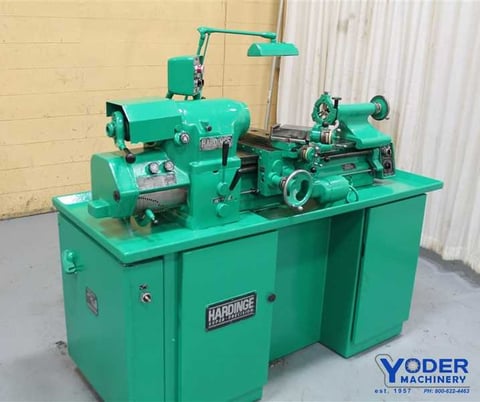 11" x 20" Hardinge #HLV-EM, engine lathe, 6" swing over cross slide, 6" chuck, 3 point Steady Rest, #59679 - Image 2