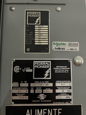 Switchgear Unit, 25 KV / 600 Amp, Fusible load break switch Nema 1 rated (15 available) - Image 2