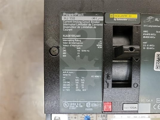 Square D Powerpact Hja I-line Mccb Micrologic 6.2 A Lsig, 100 Amps Ampacity - Image 8