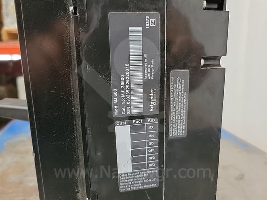Square D Mjl Powerpact M-frame Mccb 600 Amps Trip - Image 6