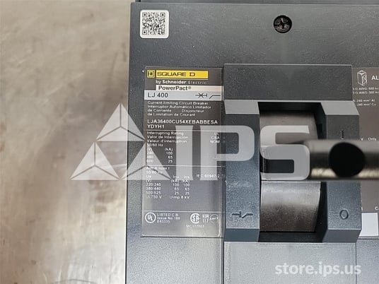 Square D Lja Powerpact L-frame Mccb Unused Surplus 120 Volts AC Shunt Trip, Micrologic 6.3 E Lsig, 400 Amps - Image 4