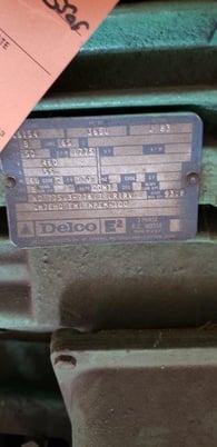50 HP 1775 RPM Delco, Frame 365U, TEFC, 460 Volts - Image 2