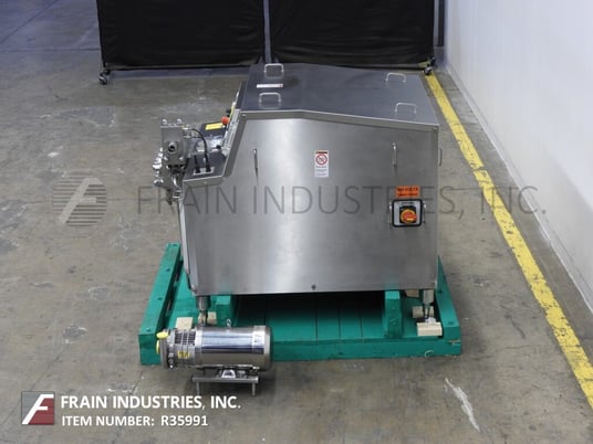 FBF Italia SRL #5030, 2 stage homogenizer, 900 gallons/hr., 3625 psi, semi-spherical style supply and suction - Image 3