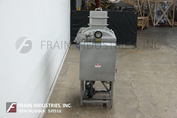 Amfec American Food Equip #510, 304 Stainless Steel dual trough vacuum ribbon mixer, mounted on 4 Stainless - Image 4