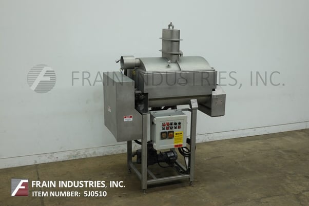 Amfec American Food Equip #510, 304 Stainless Steel dual trough vacuum ribbon mixer, mounted on 4 Stainless - Image 5