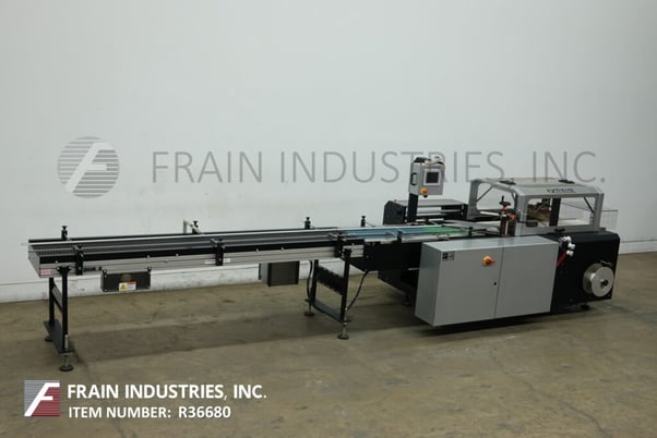 Arpac #AL18-B, horizontal flow thru shrink wrapper, 0-100 linear feet per minute, control panel has an A/B - Image 1