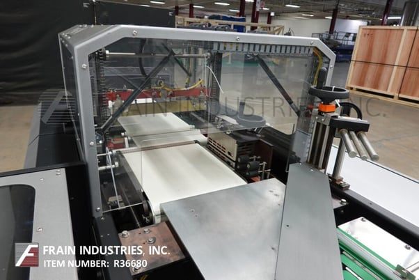 Arpac #AL18-B, horizontal flow thru shrink wrapper, 0-100 linear feet per minute, control panel has an A/B - Image 2