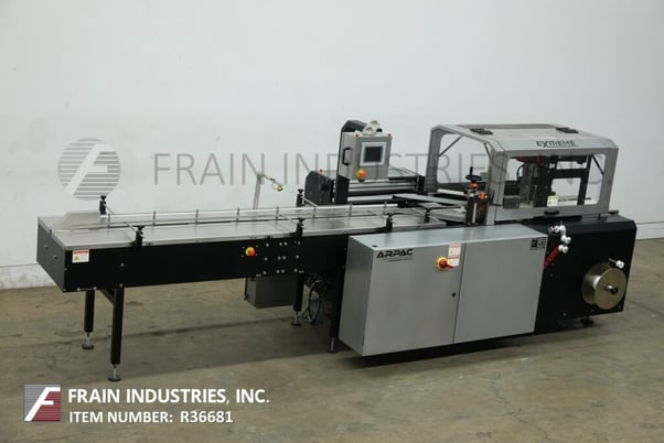 Arpac #XRV15, servo driven horizontal flow thru shrink wrapper, 0-90 linear feet per minute, control panel - Image 1