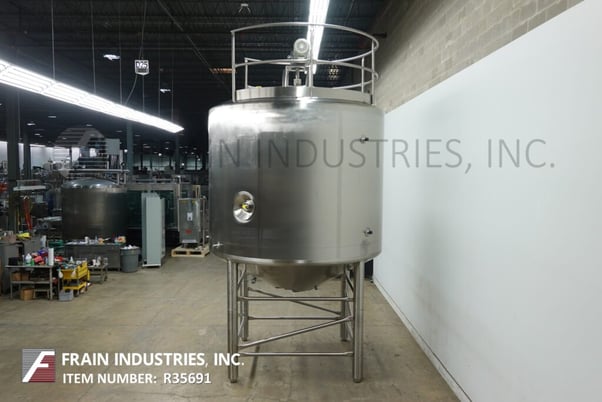 4500 gallon Feldmeier #EPC-4500-114-TURB, Stainless Steel jacketed & insulated process tank, 150 psi - Image 3