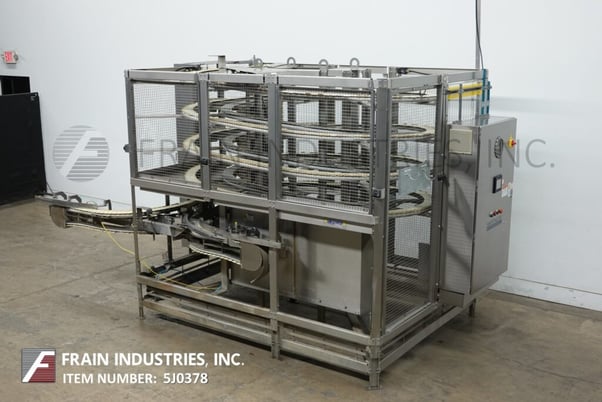 Hartness #6400, dynac pressureless accumul, with 4" wide table top conveyors with a 42" infeed and discharge - Image 5