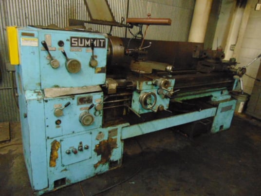 20" x 60" Summit #20-4X60, Engine Lathe, 12" 3-jaw chuck, 6 pos. bed turret, tailstock, steady rest - Image 1