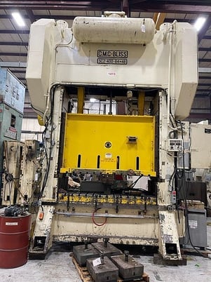 400 Ton, Bliss #SC2-400-84-48, 12" stroke, 30.5" Shut Height, 10" adj., 30 SPM, 84" x 48" bed, air clutch & - Image 11