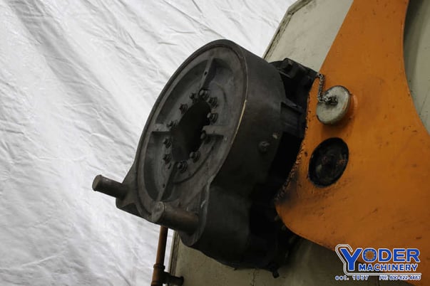 175 Ton, Steelweld #14-8, mechanical press brake, 10' overall, 222" between housing, 4" stroke, 15 HP, #75077 - Image 10