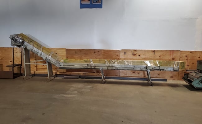 5" wide x 20' long, Rubber Belt Conveyor, 5' 6" H discharge - Image 3