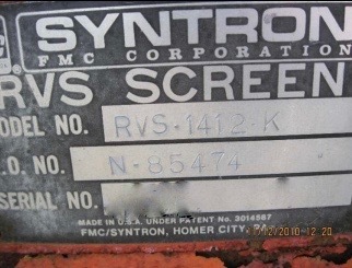 Syntron #RVS-1412K, Single Deck Vibrating Feeder, 48" x 12", Electronic Mounts & Springs, Motor - Image 1