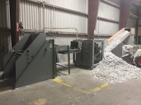 Amerishred #AMS 4000, Paper Shredding and Baling System, American baler #60A36, 2.5-3 Tons/ hr, 40 HP - Image 6