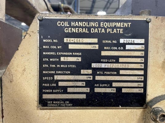.06" x 40" Rowe #RA-1640, crop shear - Image 2