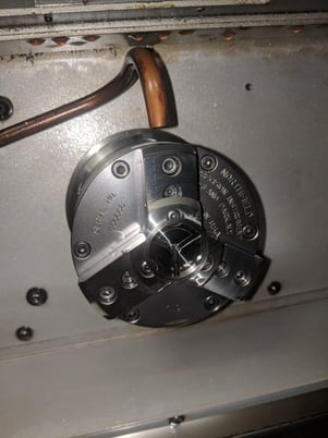 Amada Wasino #G05, CNC Gang Lathe, 4 chuck, 1.10 spindle bore, 8000 RPM Gantry Loader, Mist Buster, Fanuc - Image 5