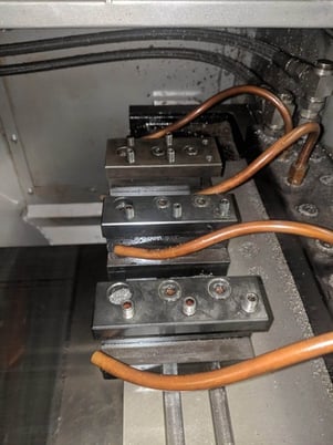 Amada Wasino #G05, CNC Gang Lathe, 4 chuck, 1.10 spindle bore, 8000 RPM Gantry Loader, Mist Buster, Fanuc - Image 6