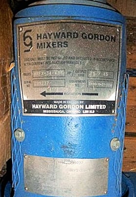 Hayward Gordon #HRFX-34-437, Carbon Attrition tank agitator - Image 2