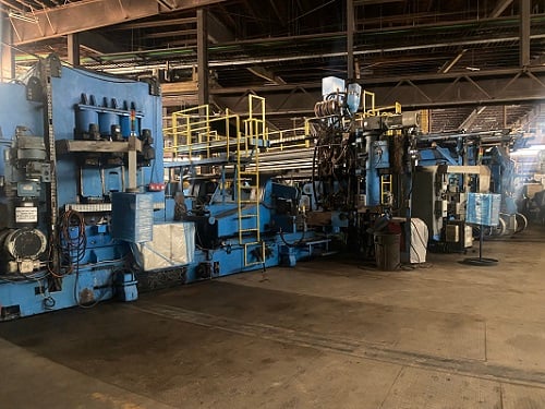 60" x 1" SMS #SAWH, 2 step spiral pipe mill, 72" strip width, 45 ton coil weight, 2009 - Image 1