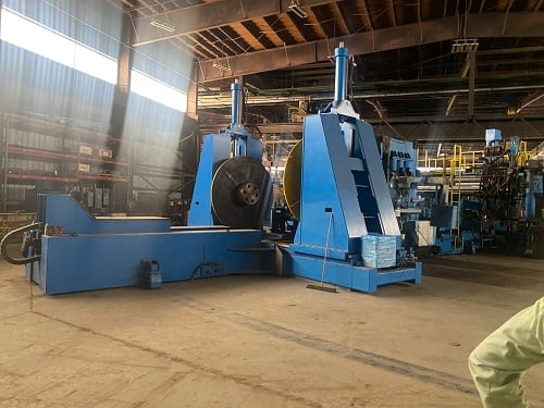 60" x 1" SMS #SAWH, 2 step spiral pipe mill, 72" strip width, 45 ton coil weight, 2009 - Image 2