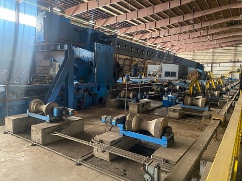 60" x 1" SMS #SAWH, 2 step spiral pipe mill, 72" strip width, 45 ton coil weight, 2009 - Image 4
