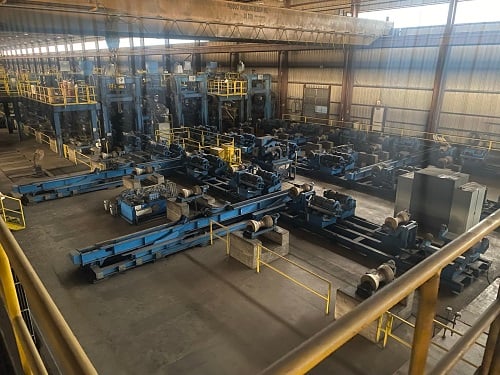 60" x 1" SMS #SAWH, 2 step spiral pipe mill, 72" strip width, 45 ton coil weight, 2009 - Image 7