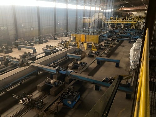 60" x 1" SMS #SAWH, 2 step spiral pipe mill, 72" strip width, 45 ton coil weight, 2009 - Image 8