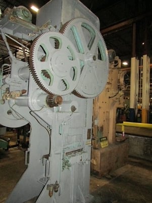 120/80 Ton, Bliss #3-1/2C, straight side single crank toggle press, 20"/9" stroke, 26"/24" die space, 25" x - Image 2