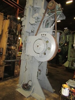 120/80 Ton, Bliss #3-1/2C, straight side single crank toggle press, 20"/9" stroke, 26"/24" die space, 25" x - Image 3