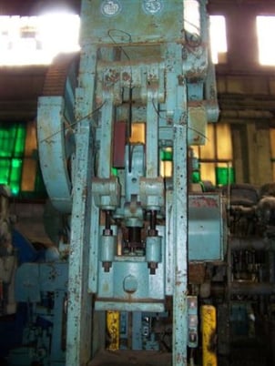 145/98 Ton, Bliss #3-3/4B, straight side single crank toggle drawing press, 15"/22" stroke, 30"/28" Shut - Image 1
