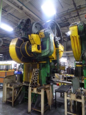 150/110 Ton, Bliss #3-3/4B, toggle press, 15"/22" stroke, 30" x 29" bed, 6" adjudtment, air clutch - Image 4